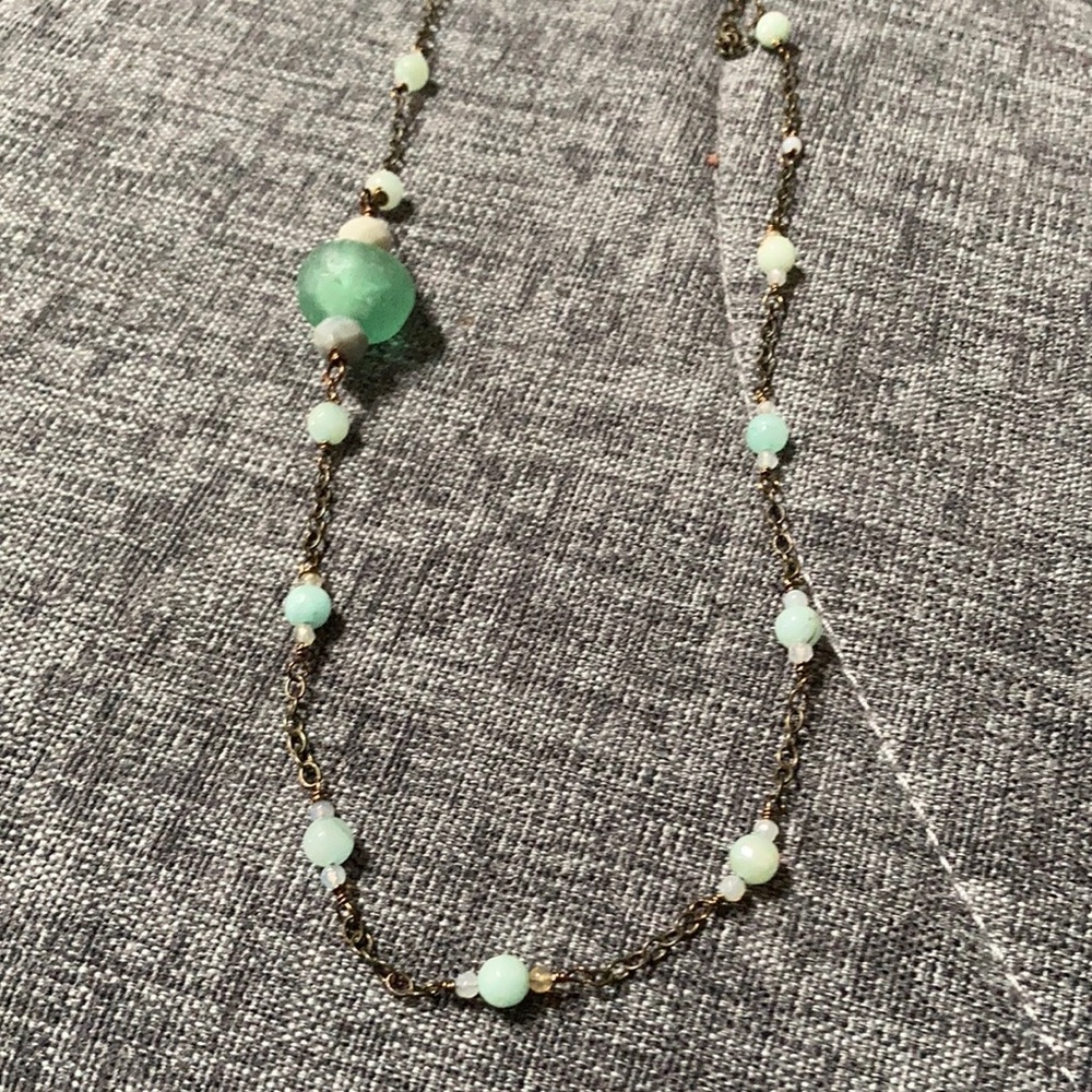 Recycled Glass Bead Necklace